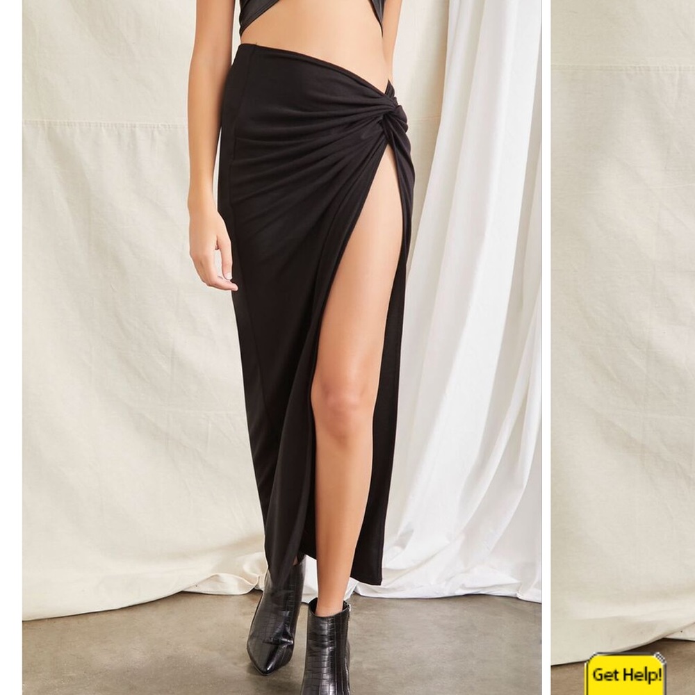 Forever 21 Knotted Maxi Skirt